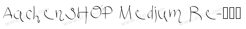 AachenSHOP Medium Re字体转换